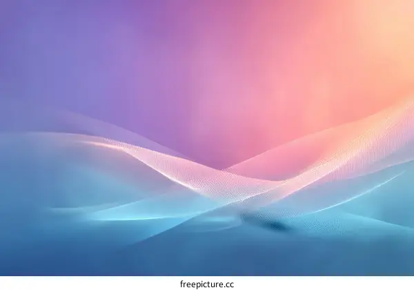 Abstract Pastel Color Gradient Waves