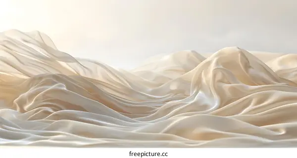 beige flowing fabric