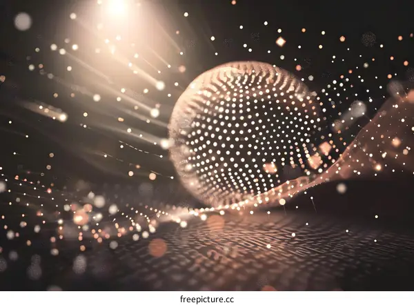 Abstract Background with Glow and Light Effect