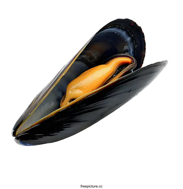 [Transparent Background PNG]Steamed Mussel on White Background