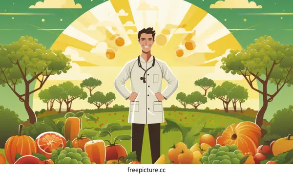 The doctor recommends eating more fruits and vegetables