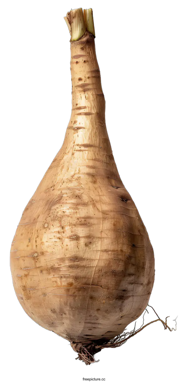 [Transparent Background PNG]Fresh Whole Parsnip Root Vegetable Isolated On White Background