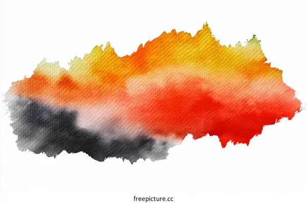 Abstract Watercolor Paint Splatter Art