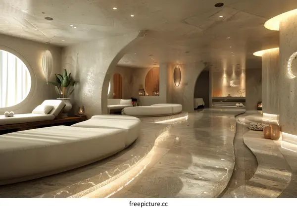 Modern Spa Relaxation Area Design