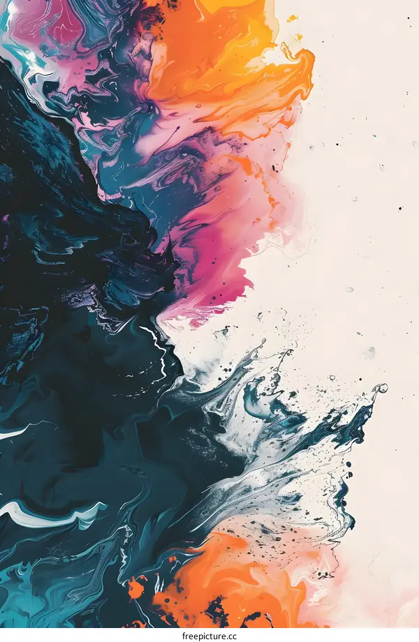 Abstract Colorful Swirl Background