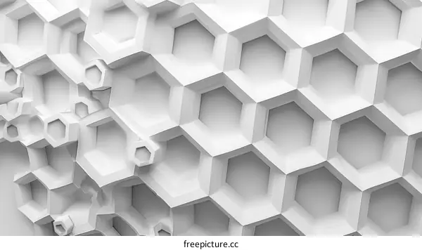 Geometric Background: Polygonal Cells with Clean Negative Space