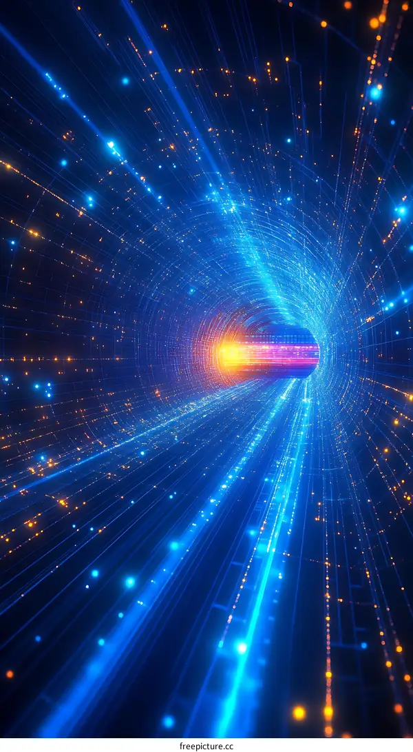 Digital Tunnel of Light and Data