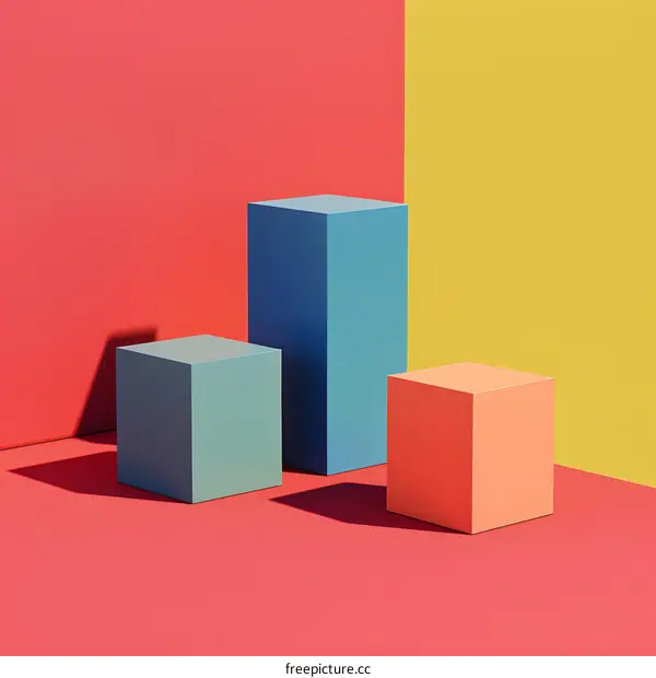 Minimalist Abstract Geometric Shapes Background