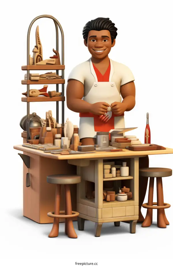 Blacksmithing is a metalworking process used to forge various objects from iron or steel