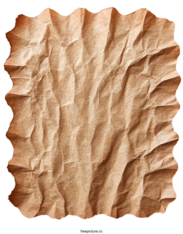 [Transparent Background PNG]Aged Crumpled Paper Texture Background