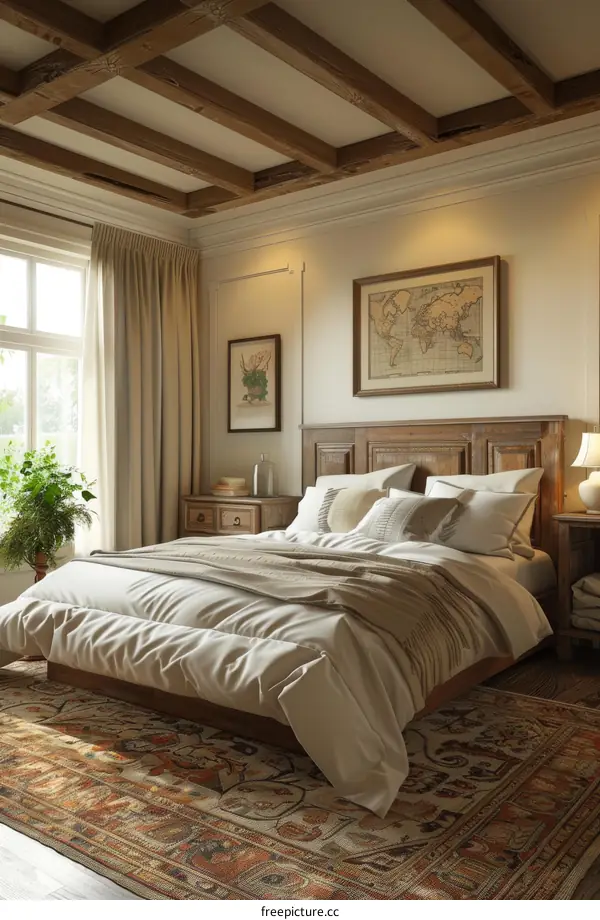 Rustic Wooden Bedroom Interior Design