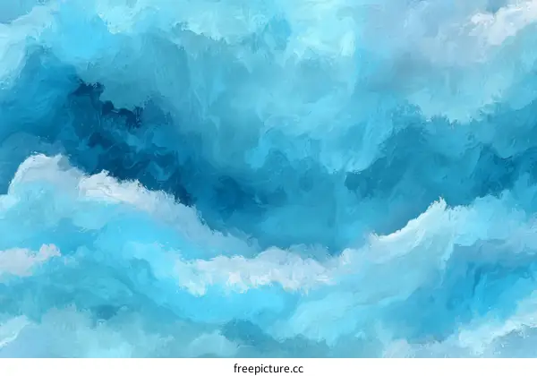 Abstract Azure Glacial Flow