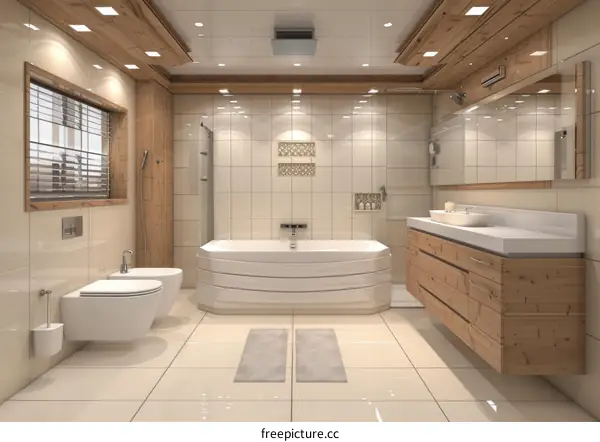 Modern Scandinavian Bathroom Design Interior