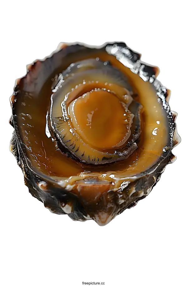 [Transparent Background PNG]Steamed Abalone on White Background