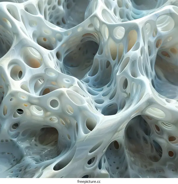 Alien Structure of a Porous Material or Bone Tissue