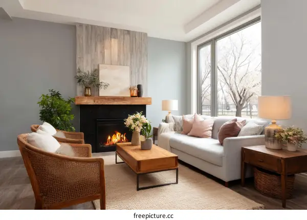 Modern Rustic Living Room Interior Design