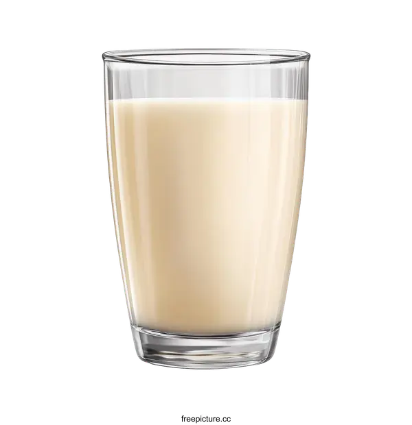 [Transparent Background PNG]Glass of Milk Illustration