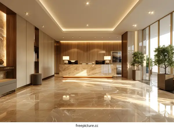 Modern Luxury Hotel Lobby Interior Design