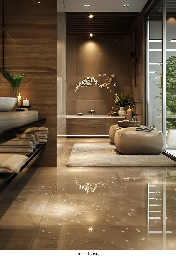 Luxury Modern Spa Bathroom Interior Design