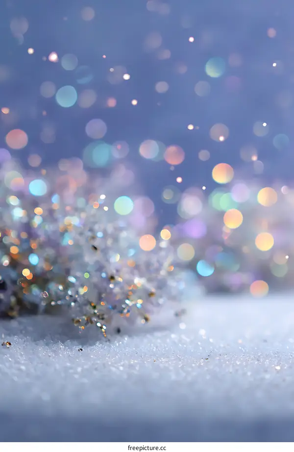 Winter Sparkle Snow Background Image