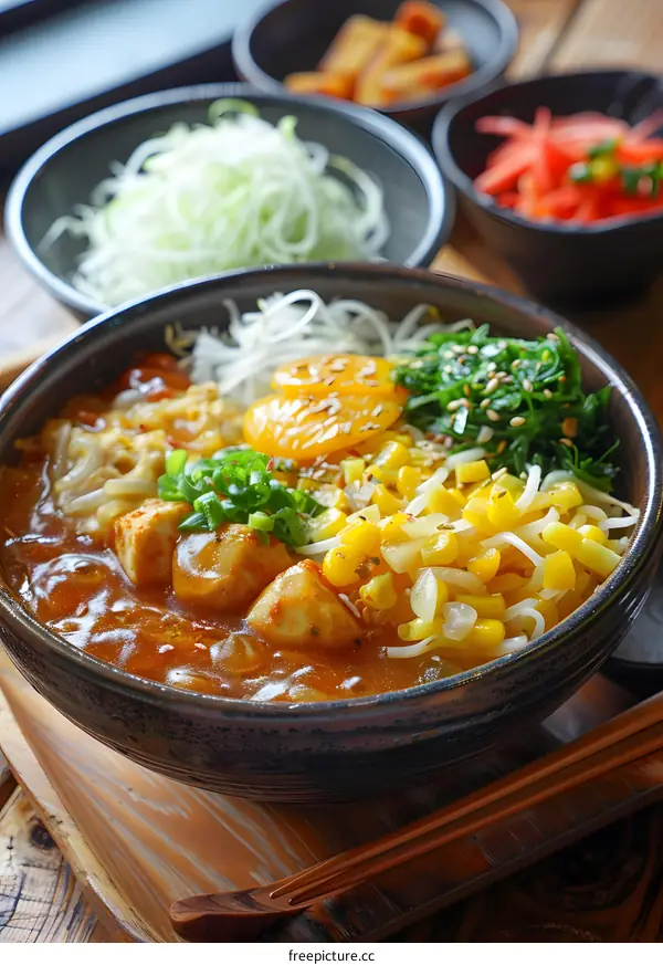Japanese curry with tofu and vegetables