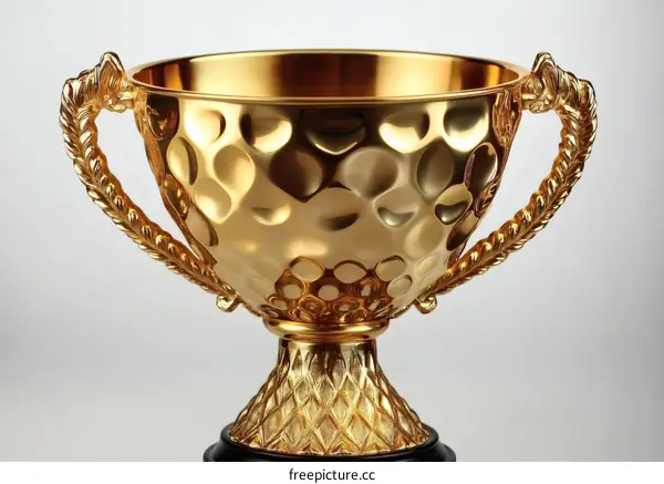 Golden Trophy Award Cup