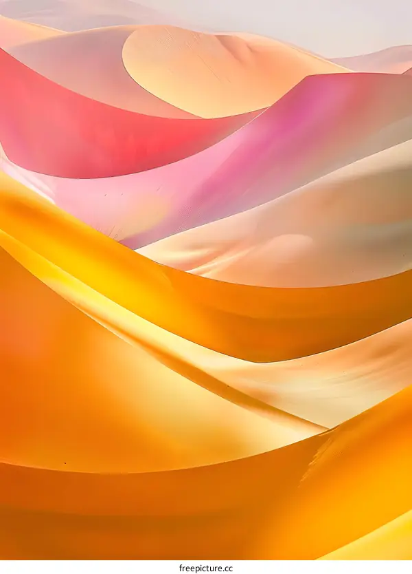 Abstract Desert Landscape with Vibrant Colors