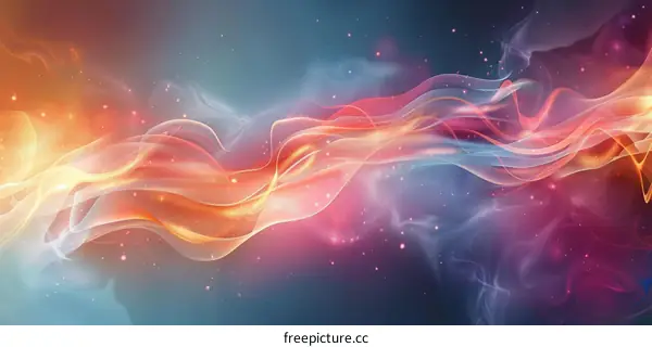 Abstract Colorful Wave Background Design