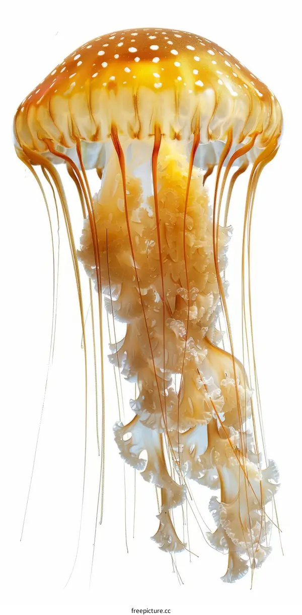 Giant Jellyfish with Long, Flowing Tentacles