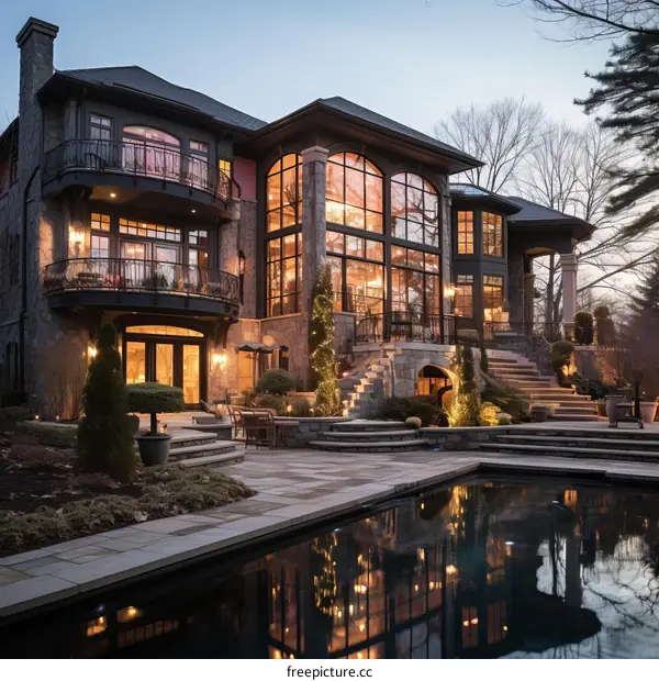 Luxury Mansion with Pool and Stunning Landscape