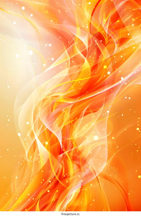 Abstract orange background with waves