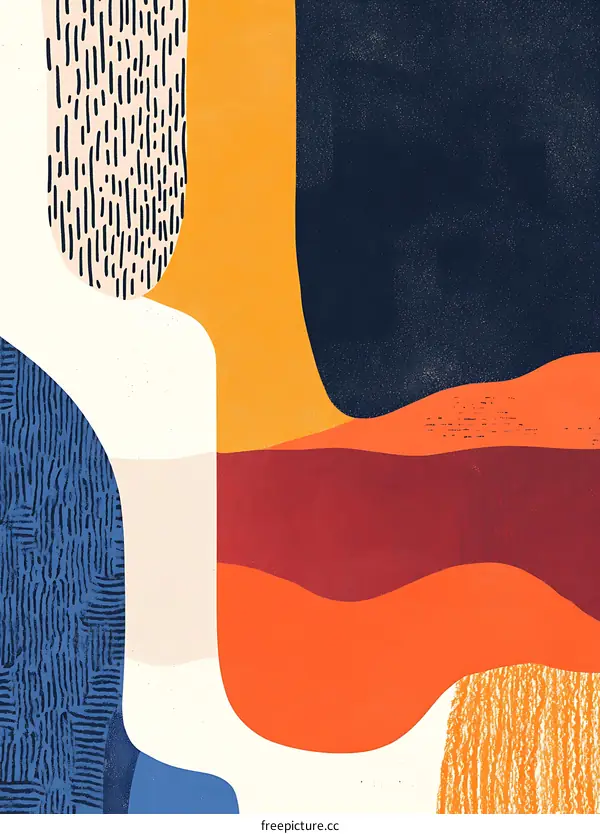 Abstract Art With Shapes And Colors