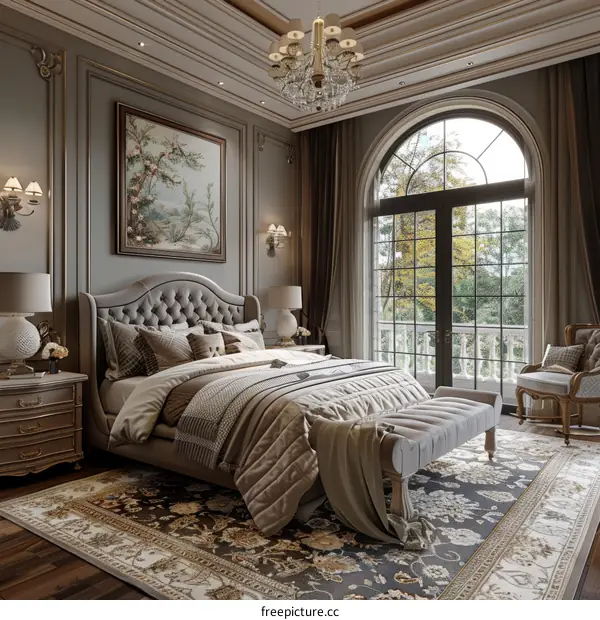 Luxury Bedroom Interior Design with Classic Style