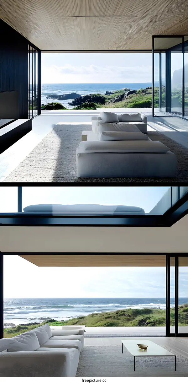 Modern Minimalist House with Ocean View