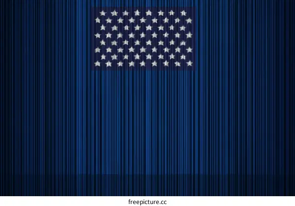 American Flag Patterned Curtains