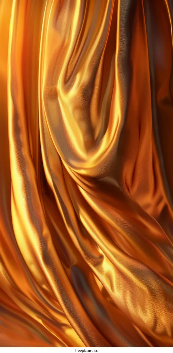Luxurious Golden Silk Fabric