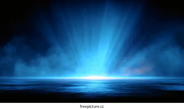 Abstract Blue Light Rays on a Horizon