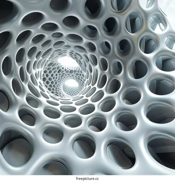 Futuristic organic tunnel