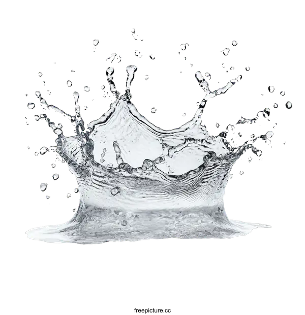 [Transparent Background PNG]Water Splash Abstract Art Photo