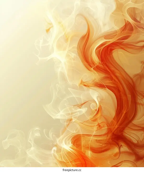 Abstract Fire Art: Blazing Energy and Tranquility