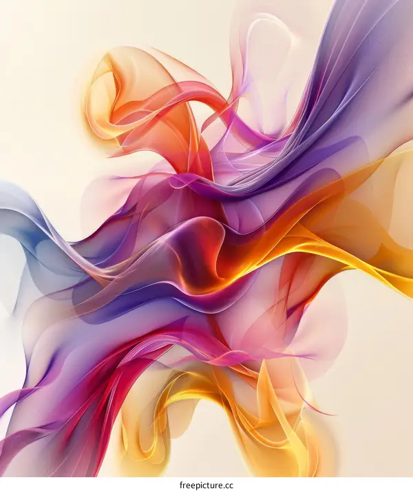 Colorful Abstract Ribbons Background