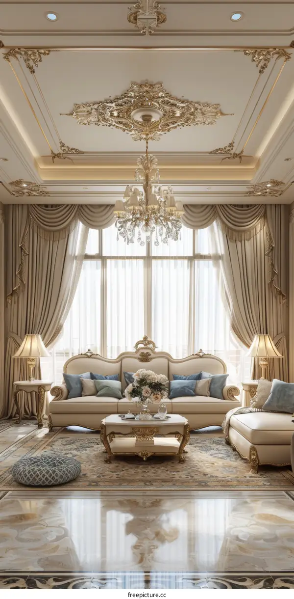 luxurious living room interior design