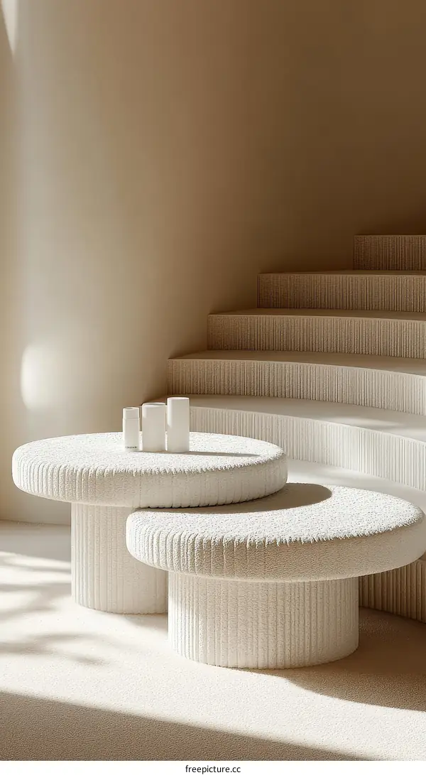 Modern Minimalist White Coffee Tables