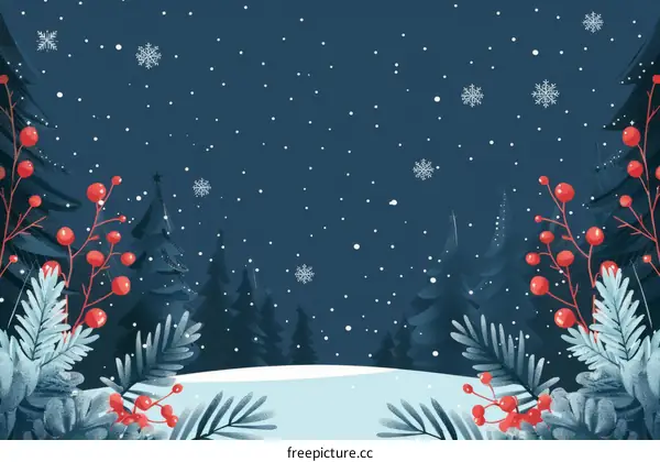 Snowy Forest Winter Wonderland