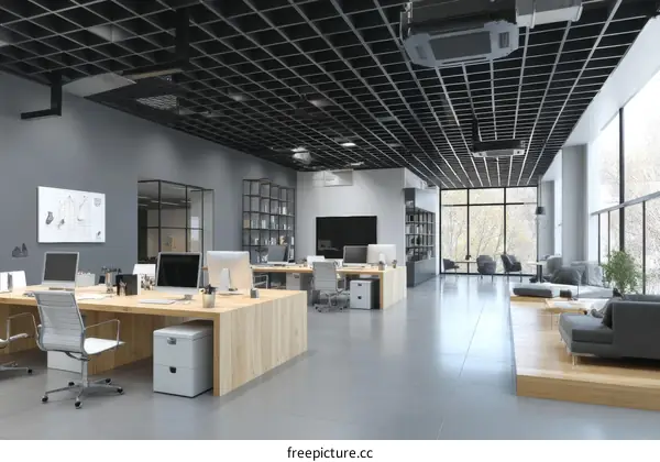 Modern Open-Plan Office Interior Design