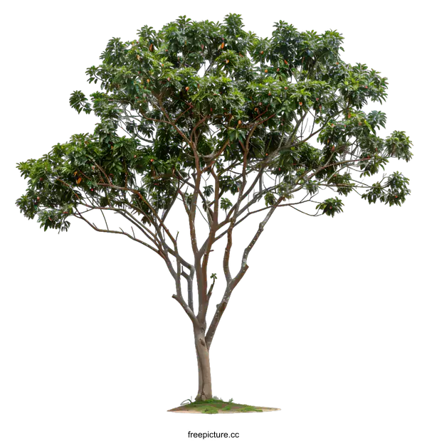 [Transparent Background PNG]Green Tree Isolated on White Background