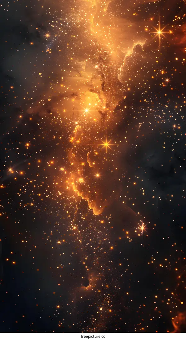Orange Space Nebula