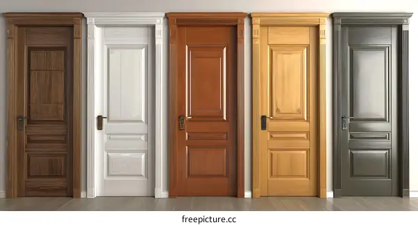Elegant Wooden Doors with Classic Designs
