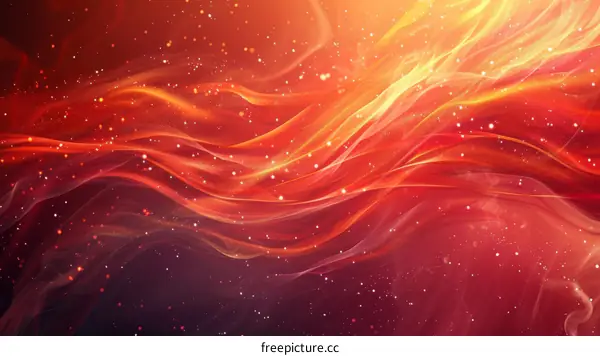 Abstract red and orange fire flames background
