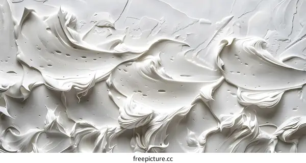 White thick oil paint texture